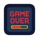 Retro Game Over Screen